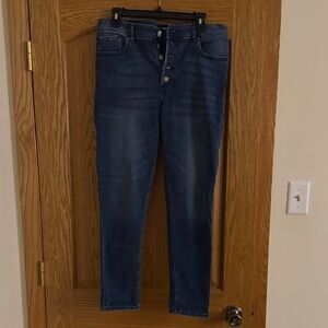 Express Fleece-Lined Ankle Jeggings